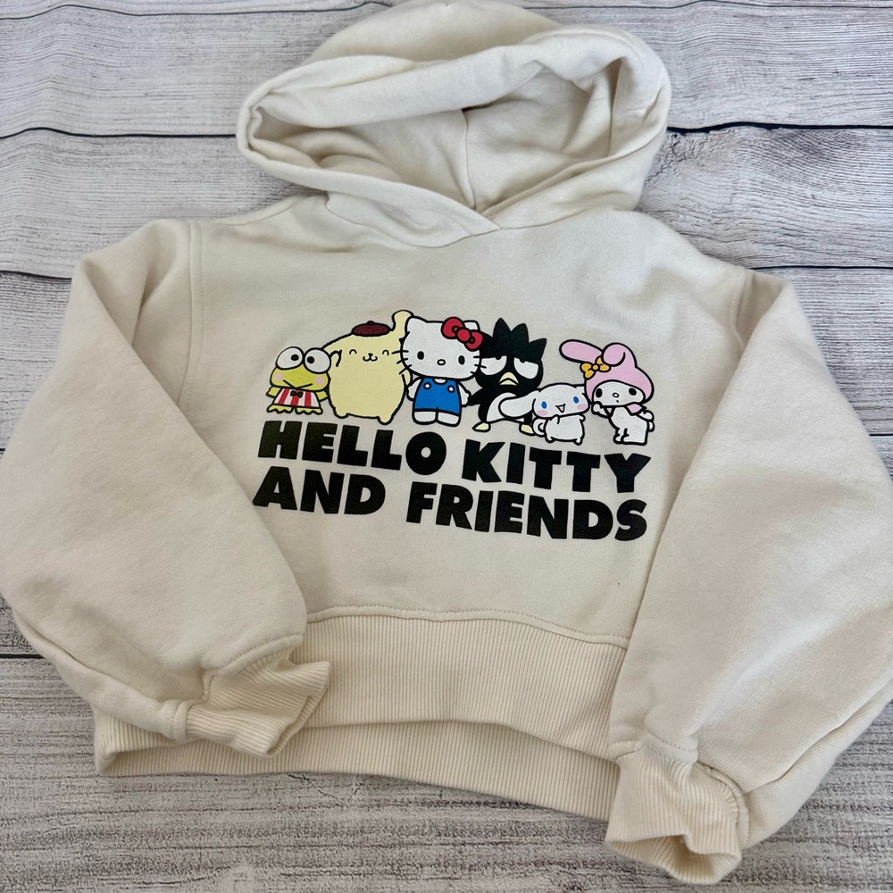 Zara hello kitty cropped hoodie